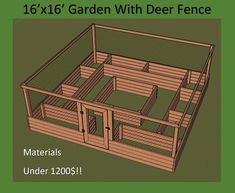 Raised Garden Bed With Deer Fence Plans - Etsy Fence Planning, Raised Garden Bed Plans, Deer Fence, Home Garden Ideas, Diy Raised Garden, Design Hacks, Shade Gardens, Garden Journal, Inspire Me Home Decor