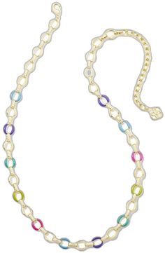 Casual Everyday Chain Necklace, Casual Link Chain Jewelry, Multicolor Everyday Metal Jewelry, Multicolor Metal Everyday Jewelry, Everyday Multicolor Metal Jewelry, Multicolor Metal Necklace With Adjustable Chain, Trendy Multicolor Metal Chain Necklace, Trendy Chain Charm Necklaces For Jewelry Making, Multicolor Long Metal Chain Necklace