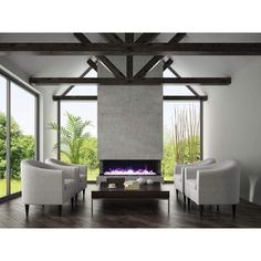 Amantii Tru-View XL Deep 72 Built-In Three Sided Electric Fireplace - US Fireplace Store 3 Sided Electric Fireplace, Electric Fireplace Bedroom, Media Electric Fireplace, Corner Electric Fireplace, Wood Mantel Shelf, Fireplace Dimensions, Best Electric Fireplace, Ventless Fireplace, Double Sided Fireplace