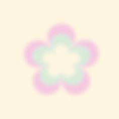 an abstract image of a flower with pastel colors in the middle and pink, blue, green, yellow, and white