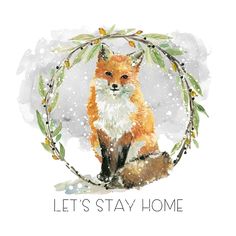 Winter Advice Fox by Carol Robinson-VARPDX43811 Image 1 Fox Artwork, Colorful Wreath, Fox Pictures, Watercolor Winter, Products Photography, Watercolor Poppies, Wood Circles, Christmas Baskets, 2024 Christmas