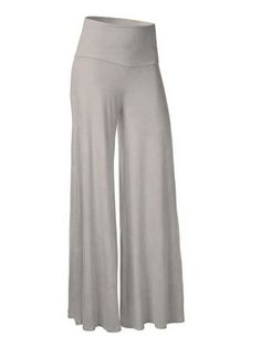 Casual Solid Color Wide Leg Pants Gray Stretch Bottoms Solid Color, Solid Color Full Length Pants For Loungewear, Full Length Solid Color Pants For Loungewear, Solid Color Full Length Loungewear Pants, Full Length Solid Color Loungewear Pants, Spring Full Length Solid Color Bottoms, Spring Full-length Solid Color Bottoms, Spring Solid Color Full-length Bottoms, Baggy Yoga Trousers For Spring