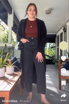 Madewell Business Casual, Business Casual Thrifted Outfits, Midsize Fashion 40s, Business Casual Mid Size Women, 9-5 Job Outfits, Soft Office Outfit, Plus Size Boho Work Outfit, Granola Business Casual Outfits