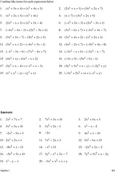 the worksheet for completing an exponent