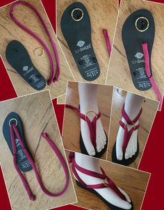 Flip Flop Craft, Shoe Refashion, Decorating Flip Flops, Memory Foam Sandals, Shoe Crafts