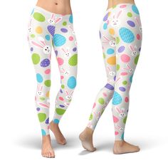 "Bunny leggings, Easter leggings, Rabbit leggings, Carrot Leggings, Easter costume, Easter yoga pants, Easter outfit, printed leggings for women, workout leggings For matching items and other Easter ideas please visit: https://www.etsy.com/shop/AegisFox?section_id=25883361 These active leggings are perfect for the following athletic sports / exercise: ▶ Surfing and Body Boarding ▶ Wakeboarding and Kite Surf ▶ Stand Up Paddle Boarding ▶ Crossfit ▶ Running / Jogging ▶ Rockclimbing ▶ Gym / Workouts High Stretch Leggings For Spring, Footless Tights For Yoga In Spring, Spring Footless Yoga Tights, Spring White Footless Leggings, White Footless Spring Leggings, Spring Yoga Footless Leggings, High Stretch Footless Leggings For Spring, Body Boarding, Easter Costume