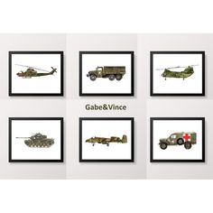 Army Vehicle Print Army Vehicle Printable Set of 6 Boys | Etsy Boys Army Room, Military Bedroom, Camo Bedroom, Army Bedroom, Wee Wee, Gifts For History Buffs, Army Room, Room Theme, Boys Room Wall Art