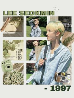 a collage of photos with the words lee seokmin