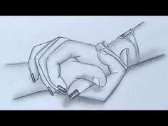 a drawing of a person's hand holding something in their left hand and writing on it