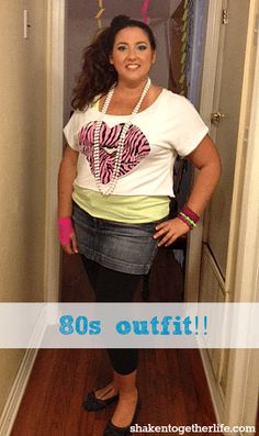 80s Outfits Diy Easy, 80s Outfit Ideas For Women, 80s Outfits Plus Size, 80s Dress Up Day At School For Teachers, 80s Decade Day Outfits Spirit Week, 80s Party Outfits Plus Size, Plus Size 80s Costume Diy, Easy 80s Outfit Last Minute Women, 80s Costume Ideas For Women Diy