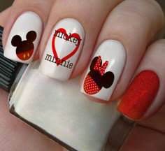 Orlando Nails, Fingernail Ideas, Character Nails, Gel Nail Design