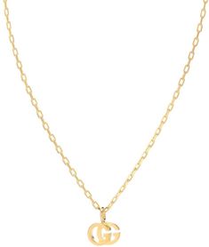 Gucci Double G 18kt gold and topaz necklace Elegant Gold Chain Necklace With Heart Pendant, Gucci Gold Chain Jewelry, Chic Yellow Gold Necklaces For Anniversary, Chic Yellow Gold Necklace For Anniversary, Luxury Gucci Necklace For Gift, Classic Gucci Jewelry As Gift, Classic Gucci Jewelry Gift, Classic Gucci Jewelry As A Gift, Chic Yellow Gold Initial Pendant Necklace