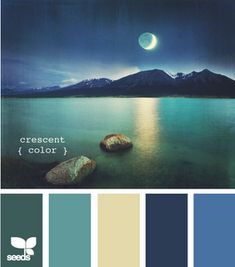 the color palette is blue and green