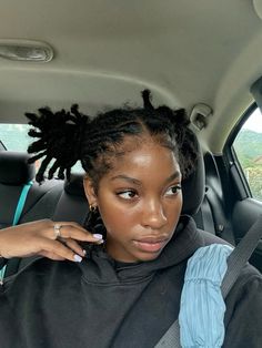 #locsstyles #locs #locstylesforwomen Locs With Brown Tips, How To Put Beads On Locs, Shoulder Length Loc Hairstyles, Short Locs Hairstyles No Retwist, Small Medium Locs Black Women, Loc Twist Out, Locs Hairstyles Short Hair, Girl Locs Hairstyles, Instant Locs Black Women