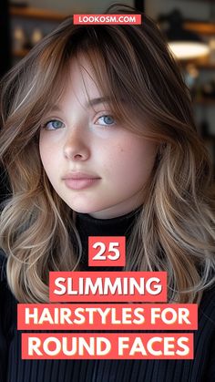 Hair Cut For Round Face Shape Girl Wavy, Best Haircut For Round Face Girl, Haïr Cut For Round Face Girl, Mid Size Haircut For Women, Hair Color For Round Face, Perfect Haircut For Round Face, Haïr Style For Chubby Face, Haircut For Round Face Long Hair