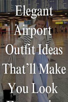 Travel Classy Outfit, October Airport Outfit, Best Airport Outfit, Outfit Inspo For Airport, Cute Flying Outfits, Airport Ideas Outfit, Airport Outfit Italy, Travel Outfit Elegant, Streetwear Airport Outfit