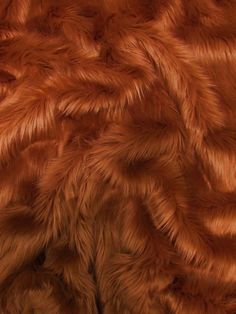 Rust Solid Shaggy Long Pile Fabric / Sold By The Yard/EcoShag® Faux Fake Fur Solid Shaggy Long Pile Fabric / Rust / Sold By The Yard/EcoShag® : Online Fabric Store by the yard | Discount Wholesale Fabric: 40% off! | Big Z Fabric Fake Fur Fabric, Big Z Fabric, Acrylic Face, Fur Clothing, Fur Fabric, Fur Blanket, Fake Fur, Faux Fur Fabric, Fur Fabrics