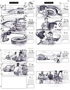 an image of some drawings and instructions for cars