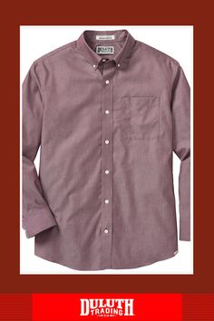 The Slim Fit Long Sleeve Dress Shirt from Duluth Trading Company is soft 100% cotton that never needs ironing, stays neat all day. Fall Cotton Dress Shirt With Placket, Cotton Wrinkle-resistant Button-up Dress Shirt, Wrinkle-resistant Cotton Dress Shirt, Long Sleeve Cotton Dress Shirt For Daywear, Cotton Long Sleeve Dress Shirt For Daywear, Cotton Collared Shirt With Wrinkle Resistance, Wrinkle-resistant Long Sleeve Relaxed Fit Shirt, Cotton Collared Shirt Wrinkle-resistant, Wrinkle-resistant Cotton Collared Shirt