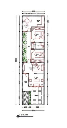 the floor plan for a small house with two floors and an attached kitchen area, along with