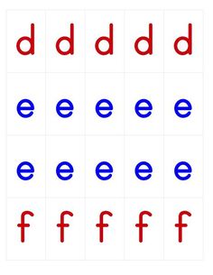 the upper and lower case of an english alphabet with red, white and blue letters