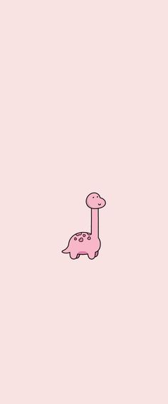 a pink background with an image of a dinosaur