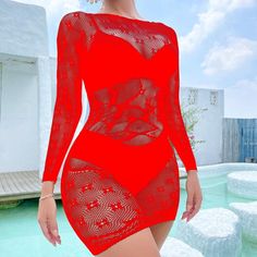 Please refer to our sizing chart for a guideline when choosing a size. 5 business days order processing time. 90% nylon 10% spandex Stretch Mini Dress With Mesh Sleeves, Bodycon Mesh Mini Dress, Fitted Crew Neck Mini Dress For Party, Sheer Mesh Mini Dress For Club, Stretch Crew Neck Mini Dress For Party, Fitted Long Sleeve Mesh Mini Dress, Party Mini Dress With Stretch And Crew Neck, Party Mini Dress With Crew Neck And Stretch, Summer Long Sleeve Mesh Dress