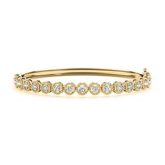 BRACELET INFORMATION Metal Type: (select above) Available in 14K and 18k white, yellow, rose goldMetal Weight: Approx. 11.5 grams ( for 14K - 7 inches )Width: Approx. 5.50 mm DIAMOND INFORMATION Diamond Cut: Round Brilliant Cut MoissaniteNumber of Stones : 17Carat Total Weight: 1.75 ctw.Diamond Color: F-GDiamond Clarity: VS1- SI1Enhancement: None (100% Natural) Rose Gold 14k Diamond Bangle Bracelet, 14k White Gold Round Cut Bracelet, 14k Gold Round Diamond Cut Bracelets, 14k Gold Bracelet For Anniversary, 14k Gold Bracelet With Diamond Accents, 14k Rose Gold Bracelet With Brilliant Cut, 14k White Gold Bracelet With Prong Setting, Yellow Gold Diamond Bracelet With 17 Jewels, 14k Yellow Gold Diamond Bracelet