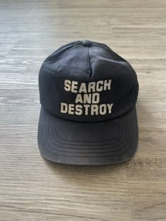 Hysteric Glamour Men, Cap Reference, London Clothes, Search And Destroy, Skater Fits, Custom Streetwear, Streetwear Hats, Apparel Design Inspiration