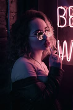 Cyberpunk Photoshoot, Neon Girl, Happy Model, Portrait Photography Women, Summer Landscape