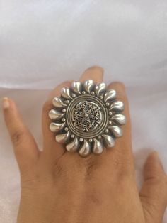 Around 2 and half inches Engagement Celebration, Celebrity Engagement Rings, Ethnic Style, Ethnic Fashion, Jewelry Collection, Gemstone Rings, Silver Rings, Engagement Rings, Gemstones