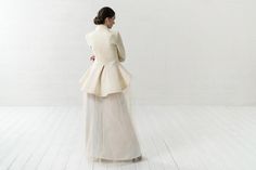 Winter Wedding Coat, Bridal Coat, Wedding Coat, Wedding Shrug, Bridal Bolero, Dusty Rose Wedding, Shrugs And Boleros, Peplum Blazer, Asymmetric Jacket