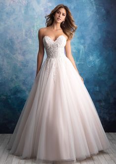 Champagne/Ivory|Allure Bridals 9565 Bridal Gown Tulle Wedding Dress Ballgown, Allure Bridal Gowns, Allure Bridal Wedding Dress, Wedding Dresses Kleinfeld, Allure Wedding Dresses, How To Dress For A Wedding, Kleinfeld Bridal, Allure Bridals, Wedding Dress Pictures