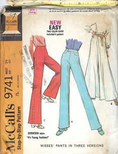 the sewing pattern for this misses pants is easy to sew