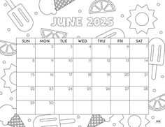 #june_calendar, #calendar_cute, #monthly_calendars, #2025_calendar, #free_print, #calendar_printables, #monthly_calendar, #stay_organized, #staying_organized June 2025 Calendar, Study Calendar, Printable December Calendar, June Calendar, Calendar Themes, Calendar Examples