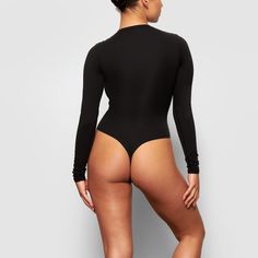 FITS EVERYBODY LONG SLEEVE CREW NECK BODYSUIT | ONYX Natalie Portman Star Wars, Plunge Bodysuit, Toni Braxton, Shapewear Bodysuit, Black Khakis, Womens Bodysuit, Black Bodysuit, Long Sleeve Bodysuit, Cute Tops