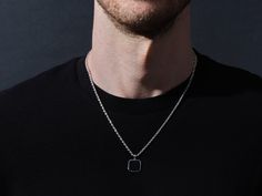 Crafted from the finest 14-karat gold, this necklace showcases the perfect balance of luxury and resilience. The gold rope chain, known for its durability and intricate design, sets the stage for a remarkable piece of men's jewelry. • Material: 14k Solid Gold • Color Options: Yellow Gold • Chain Style: Rope Chain • Chain Width: 2.50 mm • Available Lengths: 14", 15", 16", 17", 18", 19", 20", 21", 22", 23", 24" • Pendant Width: 17.00 mm For custom lengths, feel free to contact us. We can make this Silver Necklace For Men, Chain Necklace Silver, Twisted Chain, Gold Rope Chains, Rope Chain Necklace, Mens Silver Necklace, White Gold Chains, Enamel Necklaces, Black Pendant