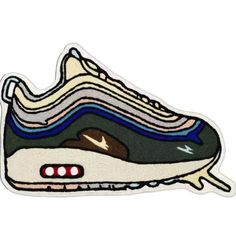 a sticker with the nike air max logo on it