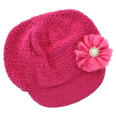 PRICES MAY VARY. 100% cotton newsboy beanie hat with brim Size approx. 12months through 8yrs Lace and tulle layered flower with pearl/rhinestone bling center on separate hair-clip for mix-and-match options Shabby vintage boutique style My Lello™ brand newsboy boutique style crochet beanie hats with brim are available in an assortment of popular color options and variations! The beanie hats are constructed of a thick high-quality cotton yarn for extra warmth and durability. All hair-flowers come attached to a hair-clip that is slid into the beanie so that the flowers can be removed and worn alone or mixed-and-matched on other crochet beanies or headbands. As these beanie hats are hand-made, the size can vary somewhat. Flower size is approx. 3" across. Crochet Beanie Hats, Crochet Beanies, Crochet Beanie Hat, Tulle Flowers, Boutique Style, Popular Color, Shabby Vintage, Crochet Beanie, Vintage Lace