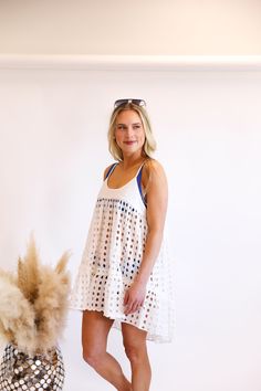 Made for days in the sun, The Eyelet High Low Dress is the perfect cover-up dress. This breezy, cotton silhouette with a high low fit pairs well over your favorite swimsuit. Cover Up Dress, Panama, High Low Dress, High & Low, High Low, The Sun, Straw, Cover Up, Product Description