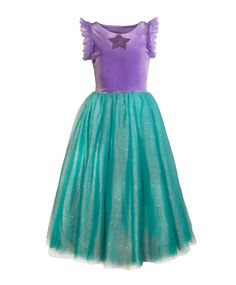 Girls Princess Dress Costume Dress Up Birthday Party Cosplay Outfit Kids Clothes Mermaid Princess Costume, Joy Costume, Ocean Princess, Turquoise Skirt, Ariel Dress, Girls Sleepwear, Princess Costume, Mermaid Princess, Turquoise And Purple