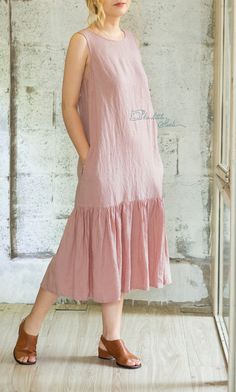 Summer Linen Maxi Dress With Ruffle Hem, Linen Maxi Dress With Ruffle Hem, Linen Midi Maxi Dress With Ruffles, Sleeveless Linen Maxi Dress With Ruffles, Ruffled Linen Midi Dress, Casual Linen Maxi Dress With Ruffles, Midi Linen Dress With Ruffles, Linen Dresses With Ruffle Hem, Linen Midi Dress With Ruffle Hem