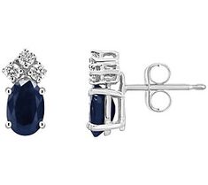 So pretty they pop, these sapphire diamond earrings are just what you need to liven up your look. Formal Sapphire Diamond Oval Earrings, Oval Sapphire Earrings With Diamond Accents, Luxury Sapphire Earrings With Diamond Cut, Sapphire Diamond-cut Earrings, Luxury Polished Sapphire Earrings, Sapphire And Diamond Earrings, Sapphire Diamond, Cufflinks, Diamond Earrings