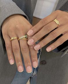 Trendy Simple Nails, Mens Nails, Nails Now, Gift For Sister, Simple Nail Designs, Minimalist Nails, Snake Ring, Manicure Y Pedicure, Funky Jewelry