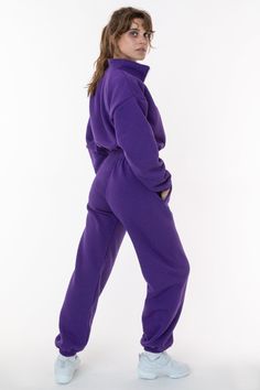 The Flex Fleece High Waist Sweatpant. This unisex pant features an adjustable drawstring and an elastic hem at the ankle. This fleece is soft and comfortable. Perfect for post workout, lounging at home or a trip to the grocery store. Pair with a bodysuit or crop top for a casual look or go bold with the matching Flex Fleece Half Zip Cropped Pullover. These sweatpants feature a high waist fit that accentuates your curves juxtaposed with a super baggy leg width. Constructed from 50% polyester and 80s Loungewear, La Outfits, Cropped Pullover, Comfy Pants, Colored Pants, Sweaters And Leggings, Post Workout, Cotton Fleece, Grocery Store