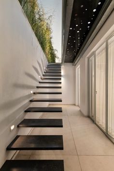 a set of stairs leading up to the ceiling