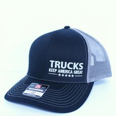 Trucks Keep America Great Hats Richardson Snapback Trucker Hats in Pink, Black, Gray: 'Trucks Keep America Great' for true truck lovers. Richardson 112 Snapback trucker hat Mesh backing high quality embroidered Size- Snapback adjustable size Colors- Pink, Gray, and Black Trucker Baseball Cap With Curved Brim, Trucker Style Snapback Baseball Cap, Trucker Snapback Hat With Flat Bill, Trucker Snapback Hat With Letter Print, Trucker Snapback Hat With Curved Bill, Adjustable Trucker Baseball Cap, Adjustable Trucker Hat, One Size Fits Most Trucker Hats With Flat Brim, Trucker Baseball Cap With Letter Print