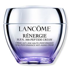 Renergie H.P.N. 300-Peptide Cream -  Lancme Rnergie H.P.N. 300-Peptide Cream: An anti-aging cream with over 300 different types of Peptides, that reduces the appearance of lower face sagging, wrinkles, & dark spots.    Benefits     Rnergie H.P.N. 300-Peptide Cream combines 3 ingredients represented by the name H.P.N. (Hyaluronic Acid, over 300 different Peptides, and Niacinamide) into a highly sensorial formula to reach an exceptional level of efficacy. Peptides are well known for their key role Sagging Face, Lancome Skincare, Lancome Renergie, Creme Anti Age, Anti Aging Creme, Dark Spots On Skin, Anti Aging Face Cream, Moisturizer With Spf, Anti Aging Cream