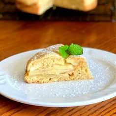 a piece of cake sitting on top of a white plate