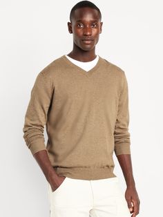 v-neck long sleeves pullover style rib-knit trim relaxed fit hits at hip model is approx.  6'1" and wears size mmachine wash according to the care instruction label  . Best Holiday gift for Men , perfect Sweaters for Christmas! Casual V-neck Winter Sweatshirt, Relaxed Fit V-neck Sweater For Winter, Cotton V-neck Sweatshirt With Ribbed Cuffs, V-neck Cotton Sweatshirt With Ribbed Cuffs, Casual Cotton V-neck Sweatshirt, Cotton V-neck Sweater With Ribbed Cuffs, Relaxed Fit Cotton V-neck Sweater, Relaxed Fit V-neck Sweater, Casual Brown V-neck Sweater For Spring